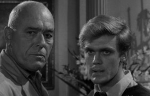 Philip Ober and Roger Davis in an episode of The Twilight Zone